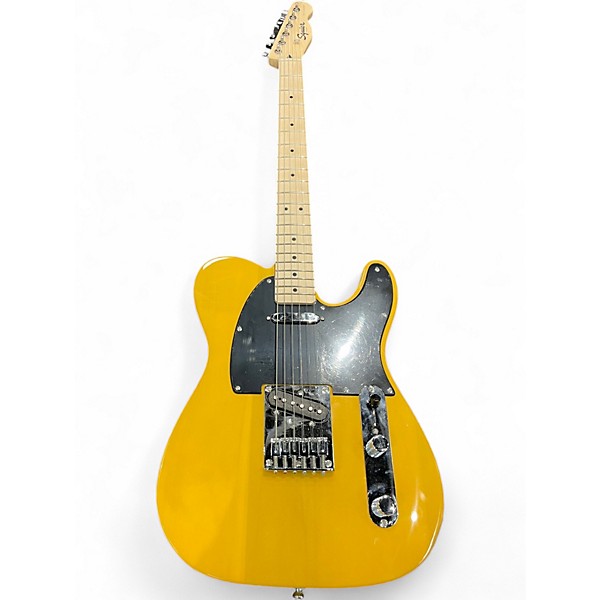 Used Squier Telecaster Butterscotch Blonde Solid Body Electric Guitar