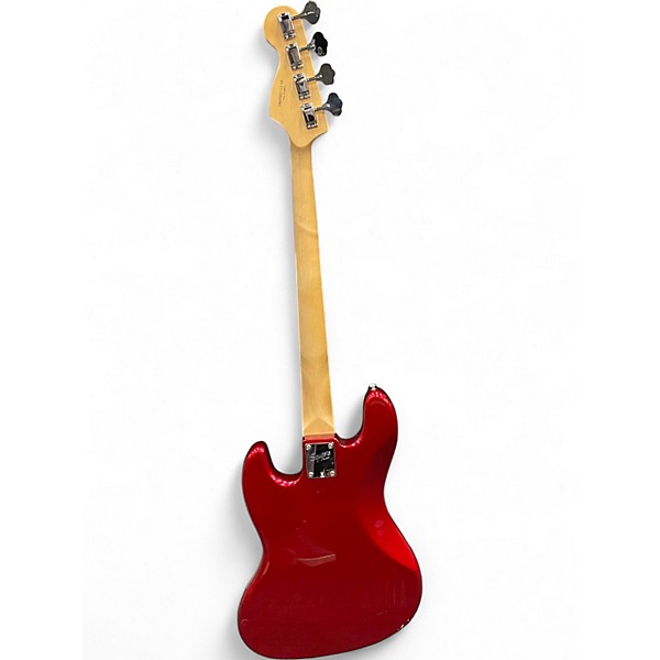 Used Squier Affinity Jazz Bass Candy Apple Red Electric Bass Guitar