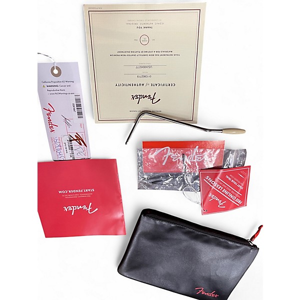 Used 2024 Fender American Professional II Stratocaster Miami Blue Solid Body Electric Guitar