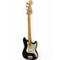Used Squier Bronco Black Electric Bass Guitar