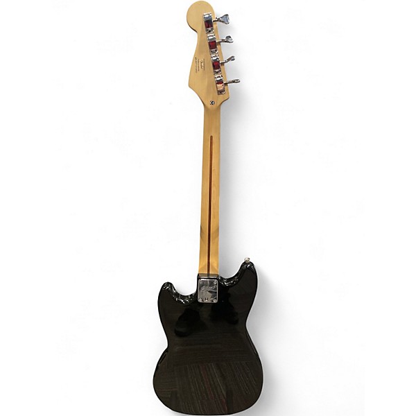 Used Squier Bronco Black Electric Bass Guitar
