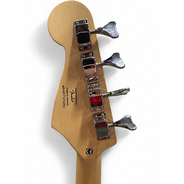 Used Squier Bronco Black Electric Bass Guitar