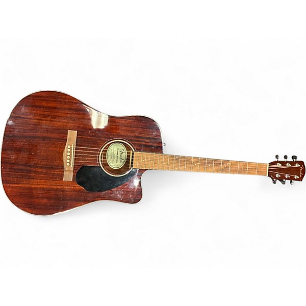 Used Fender CD60 Mahogany Natural Acoustic Guitar
