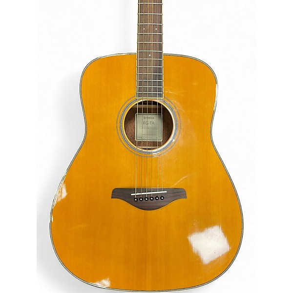 Used Yamaha FGTA Transacoustic Antique Natural Acoustic Electric Guitar