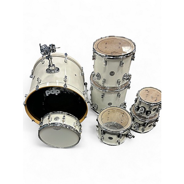 Used PDP by DW 7 Piece CONCEPT MAPLE WHTE Drum Kit