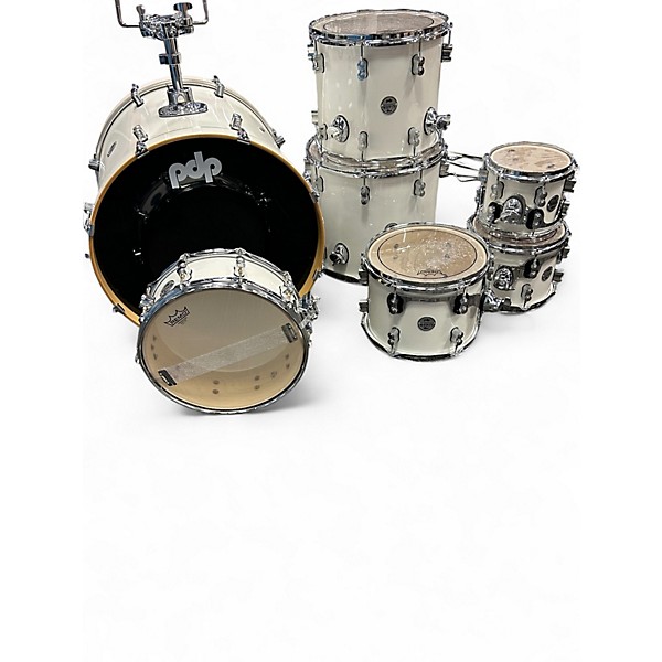 Used PDP by DW 7 Piece CONCEPT MAPLE WHTE Drum Kit