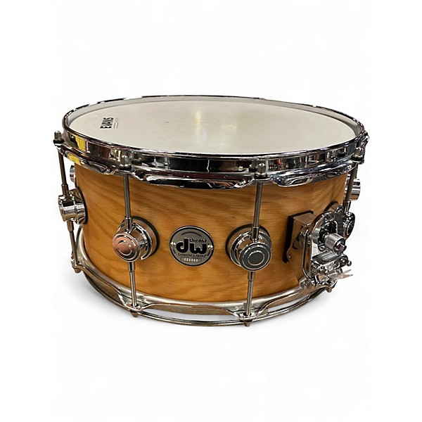 Used DW 6X14 Collector's Series Lacquer Custom Snare Natural Oak Drum