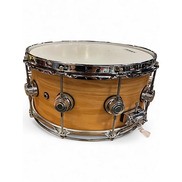Used DW 6X14 Collector's Series Lacquer Custom Snare Natural Oak Drum