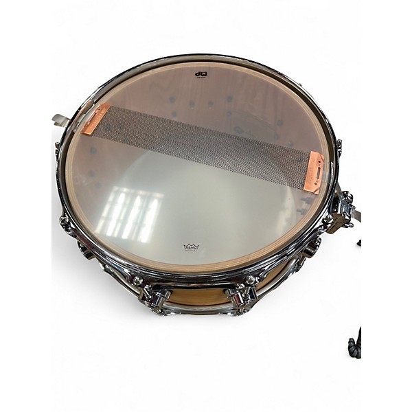 Used DW 6X14 Collector's Series Lacquer Custom Snare Natural Oak Drum