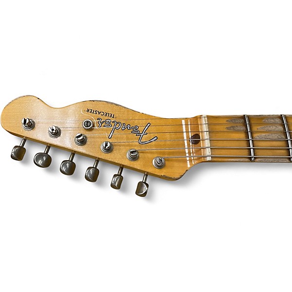 Used Fender Custom Shop 1952 Heavy Relic Telecaster Nocaster Blonde Solid Body Electric Guitar
