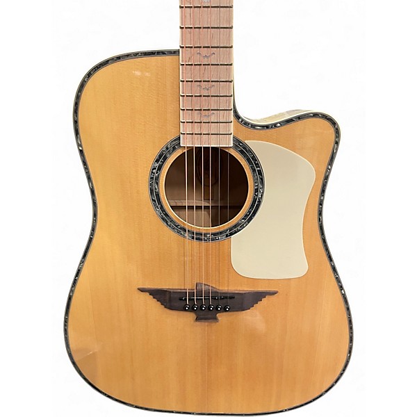 Used 2013 Urban LIMITED EDITION WHITE/NATURAL Acoustic Electric Guitar