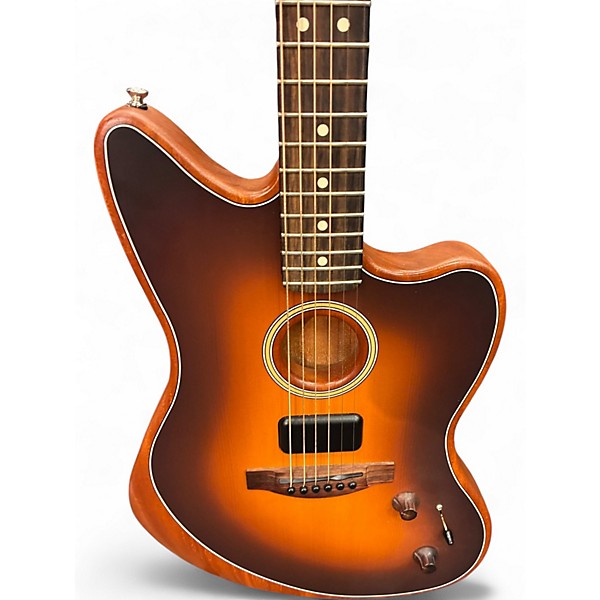 Used 2023 Fender PLAYER ACOUSTASONIC JAZZMASTER BURST Acoustic Electric Guitar