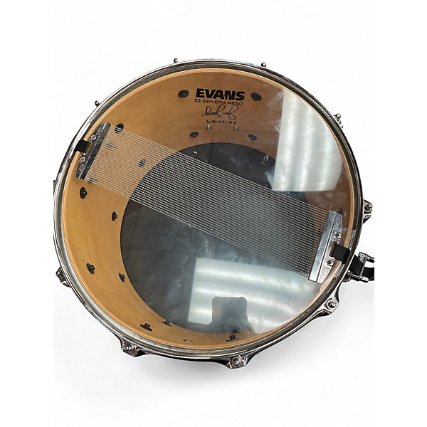 Used Dallas Drum 14X8 MAPLE CUSTOM SNARE Silver Sparkle Drum