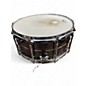 Used Pork Pie 14X6.5 BIG BLACK BOB BLACK NICKEL OVER BRASS Drum