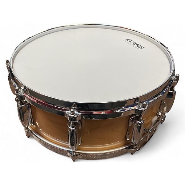 Used Slingerland 14X5 Maple Snare Natural Wood Drum