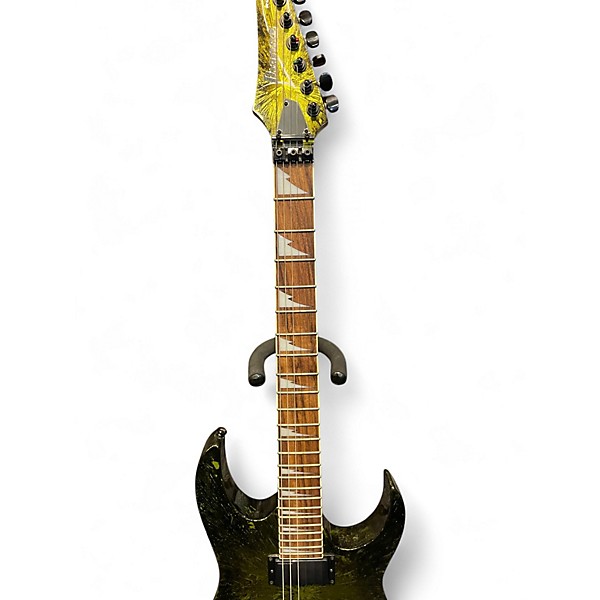 Used Ibanez RGR320EX GREEN SPLASH Solid Body Electric Guitar