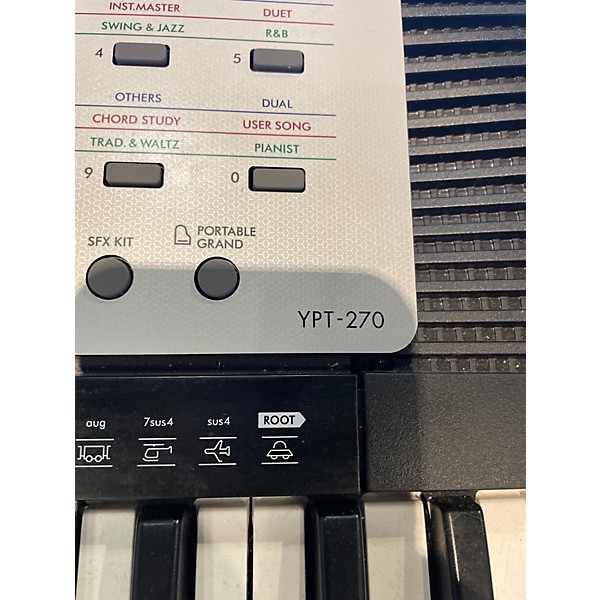 Used Yamaha YPT270 61 KEY Portable Keyboard