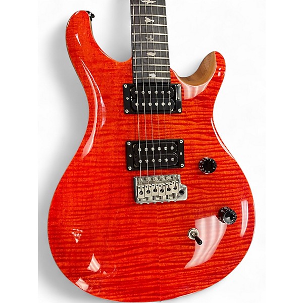 Used PRS CE24 Orange Solid Body Electric Guitar