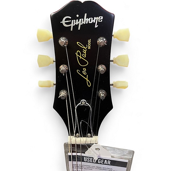 Used Epiphone IGC 1959 Les Paul Standard Cherry Sunburst Solid Body Electric Guitar