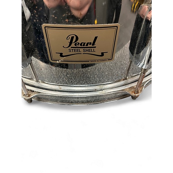 Used Pearl 14X6 Steel Shell Snare Steel Drum