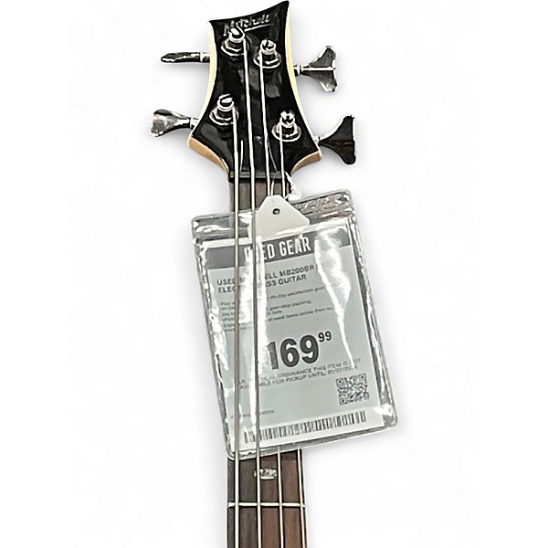 Used Mitchell MB200BR Red Electric Bass Guitar