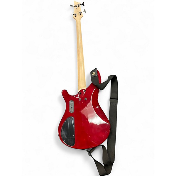 Used Mitchell MB200BR Red Electric Bass Guitar