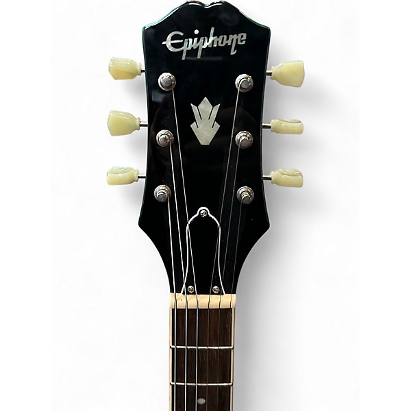 Used Epiphone ES335 Emerald Green Hollow Body Electric Guitar