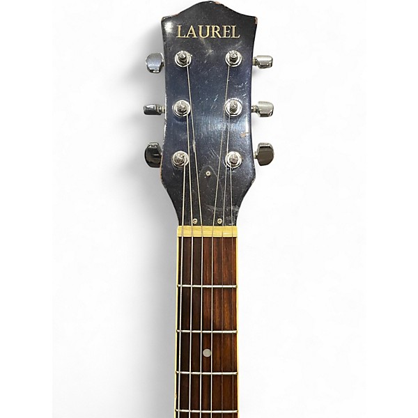 Used Laurel eq7545 Blue Burst Resonator Guitar