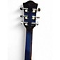 Used Laurel eq7545 Blue Burst Resonator Guitar