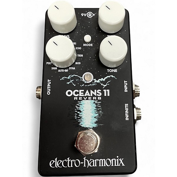 Used Electro-Harmonix Oceans 11  Reverb Effect Pedal