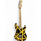 Used EVH Striped Series BLACK WITH YELLOW STRIPES Solid Body Electric Guitar thumbnail