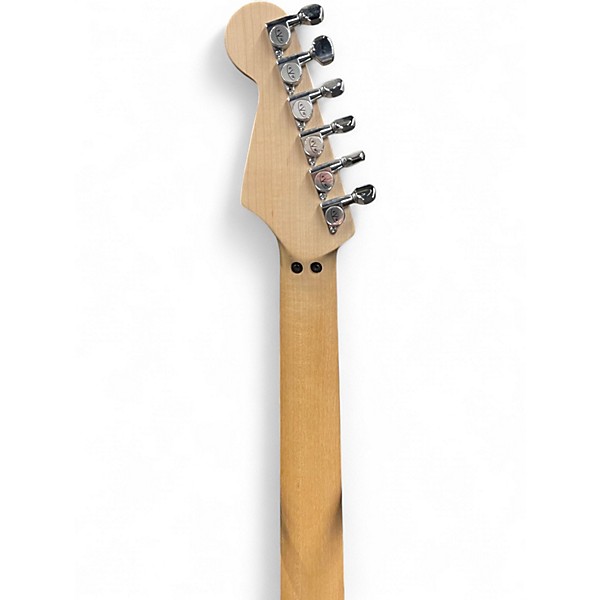 Used EVH Striped Series BLACK WITH YELLOW STRIPES Solid Body Electric Guitar