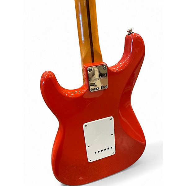 Used Squier Classic Vibe 1950S Stratocaster Fiesta Red Solid Body Electric Guitar