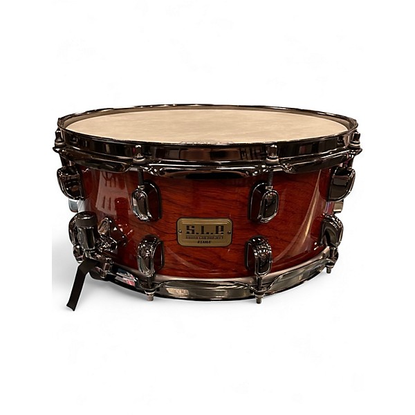 Used TAMA 6X14 SLP G BUBINGA NATURAL QUILTED Drum