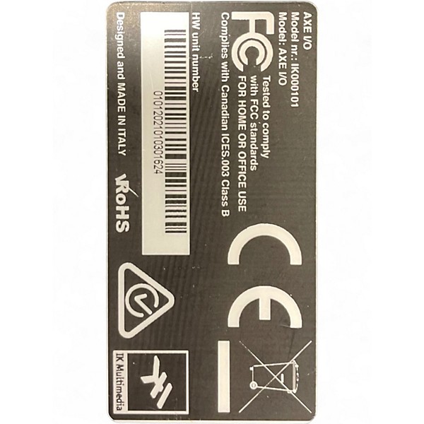 Used IK Multimedia AXE I/O Audio Interface