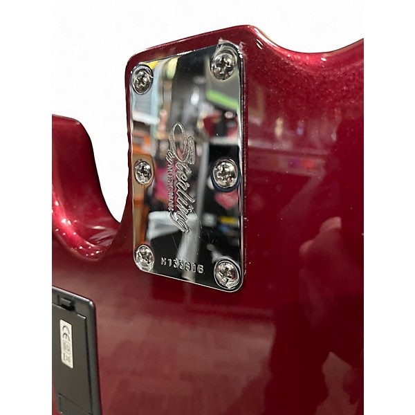 Used Sterling by Music Man Ray4 Metallic Red Electric Bass Guitar