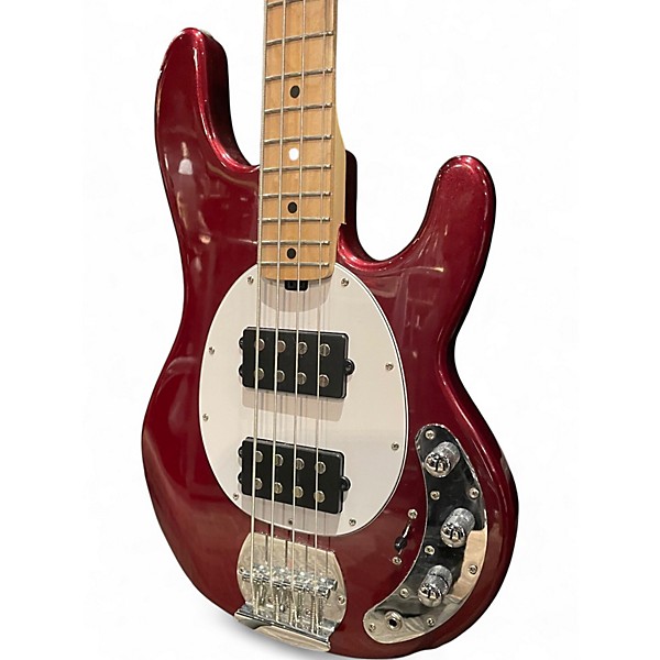 Used Sterling by Music Man Ray4 Metallic Red Electric Bass Guitar