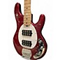 Used Sterling by Music Man Ray4 Metallic Red Electric Bass Guitar