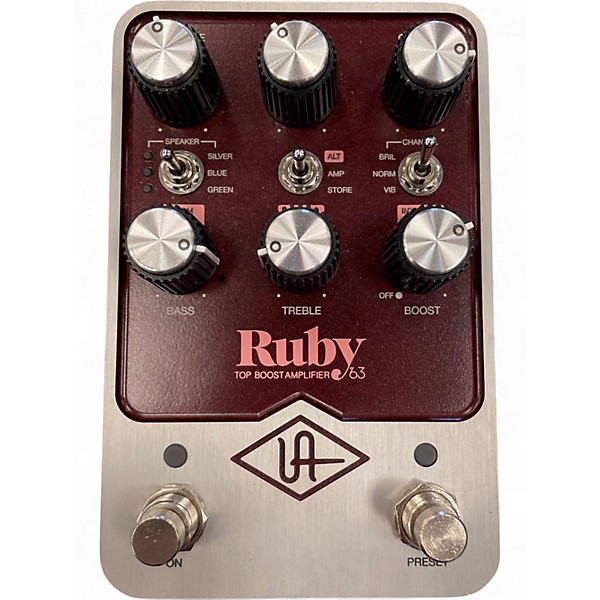 Used Universal Audio Ruby 63 Top Boost Amplifier Effect Pedal