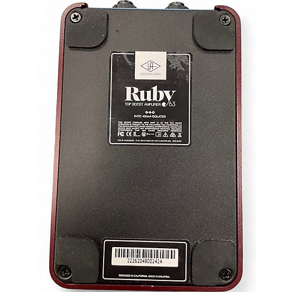 Used Universal Audio Ruby 63 Top Boost Amplifier Effect Pedal