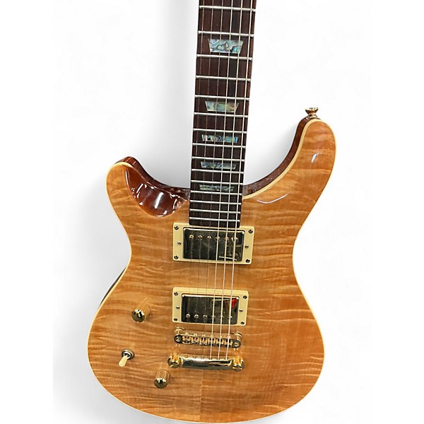 Used Wolf left handed electric guitar Amber Solid Body Electric Guitar