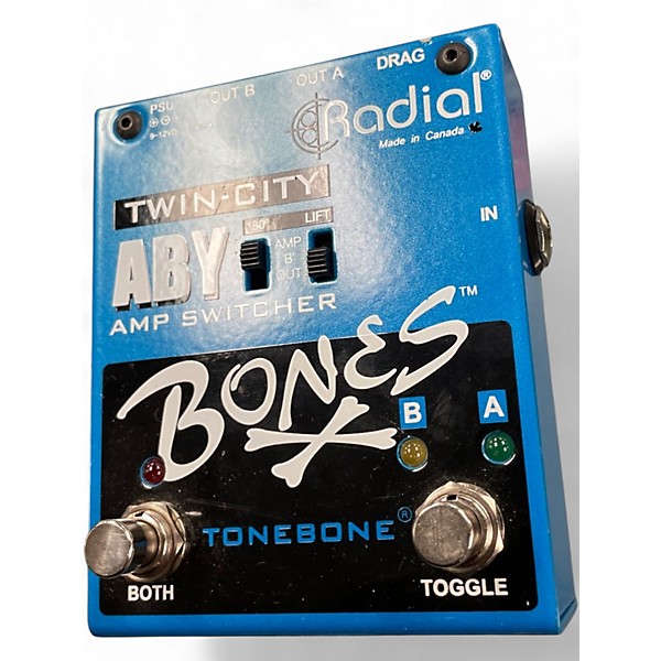 Used Radial Engineering Bones Twin City ABY Bypass Pedal