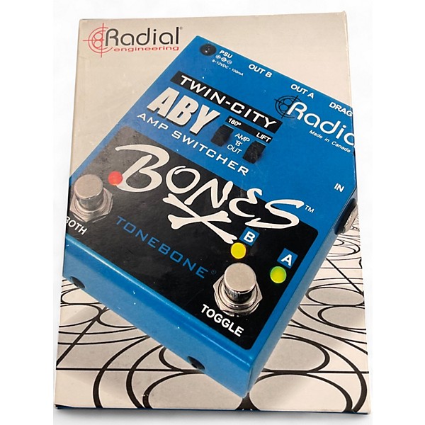 Used Radial Engineering Bones Twin City ABY Bypass Pedal