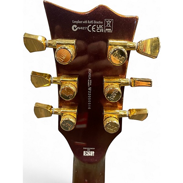 Used ESP LTD EC1000 Deluxe Purple Solid Body Electric Guitar