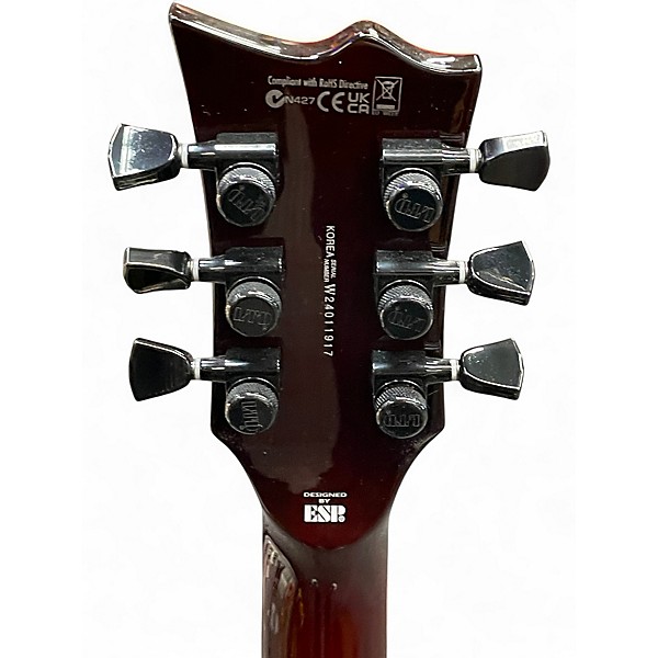 Used 2024 ESP LTD EC1000 Deluxe See Thru Black Cherry Solid Body Electric Guitar