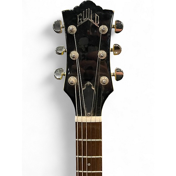 Used Guild POLARA Graffiti Yellow Solid Body Electric Guitar