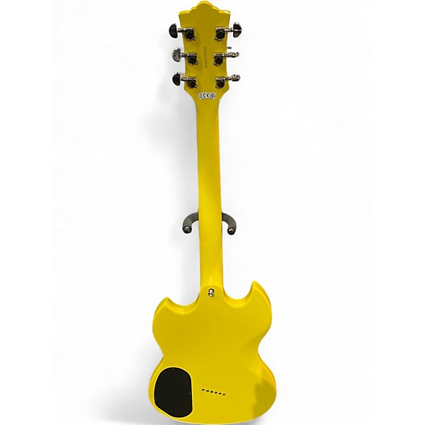 Used Guild POLARA Graffiti Yellow Solid Body Electric Guitar