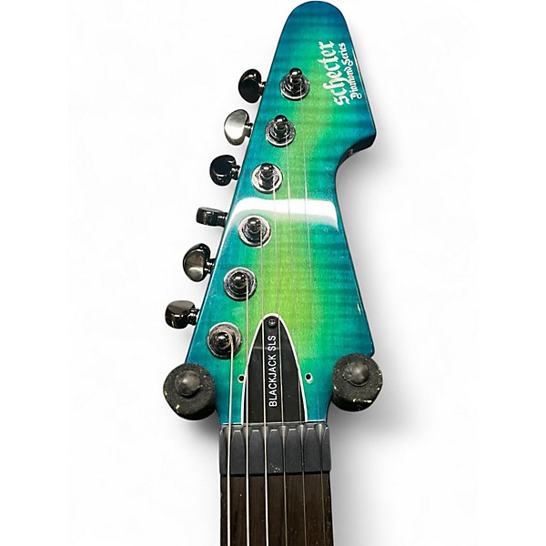 Used Schecter Guitar Research blackjack sls Black Solid Body Electric Guitar