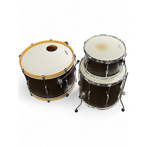 Used Firehouse Drums 3 Piece Mahogany/Poplar Club Mahogany Drum Kit