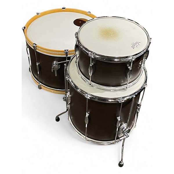 Used Firehouse Drums 3 Piece Mahogany/Poplar Club Mahogany Drum Kit